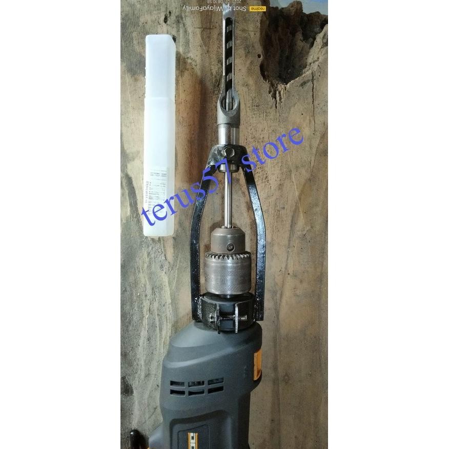 As23 DUDUKAN BOR BOBOK KAYU / Adaptor bor bobok kayu bor manual bor kayu mata bor lubang kotak kayu 