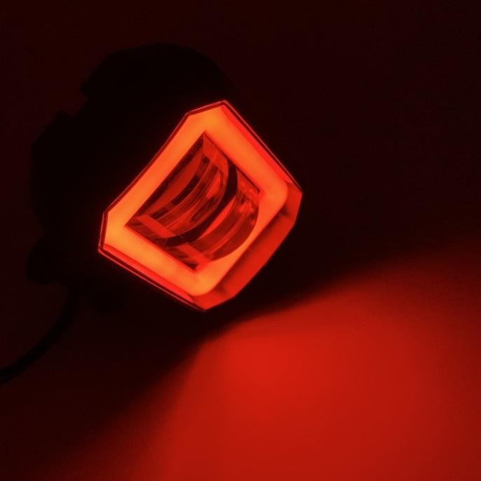 Lampu Tembak Sorot LED CWL 2 Mata Lensa 4D CREE Angel Eye Kotak Square