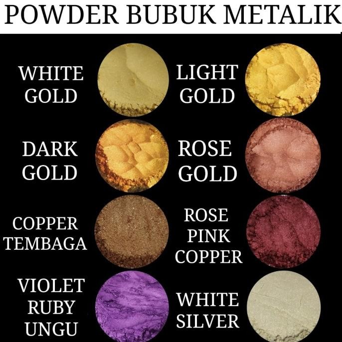 

BIG SALE BUBUK MUTIARA METALLIC POWDER PEARLESCENT PIGMEN POWDER 100GR !!!!!
