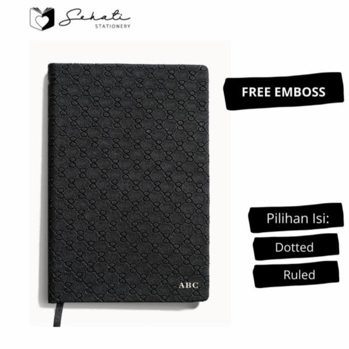 

Sale!! Free Custom Emboss Nama - Notebook / Buku Tulis / Leather Notebook