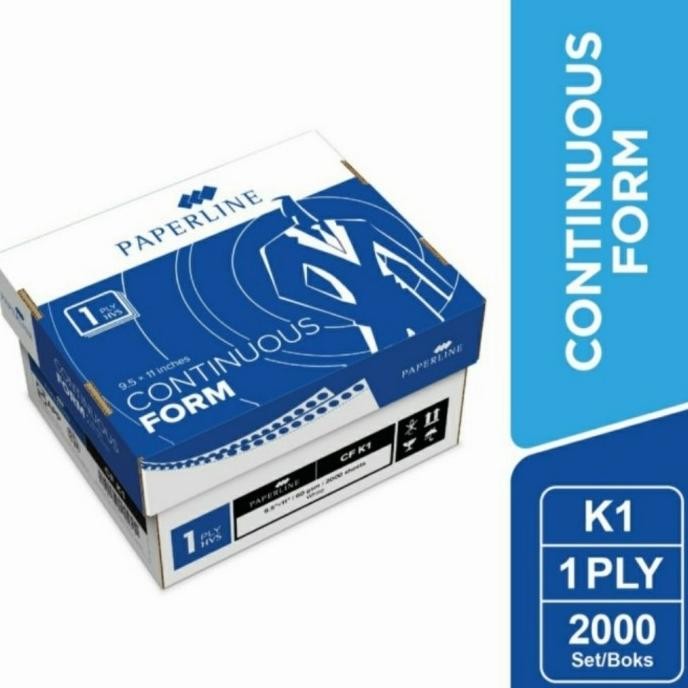 

TERBARU - kertas continuous form 1ply hvs 9,5"11" isi2000 set K1