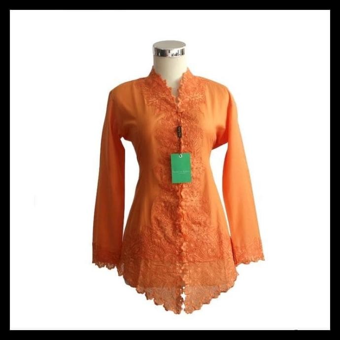 || MIKASA / Atasan Kebaya Encim Bordir Spesial Bahan Katun Jepang Warna Putih ||~~~