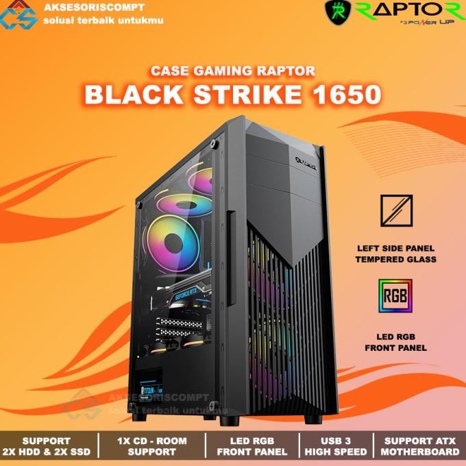 TERMURAH - Casing Gaming PowerUp Raptor 1650 - Casing Gaming