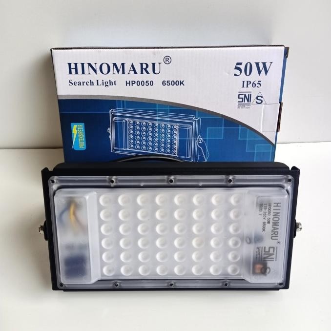 LAMPU TEMBAK / SOROT / FLOOD LIGHT HINOMARU LED 50WATT ORIGINAL DAN TERPERCAYA