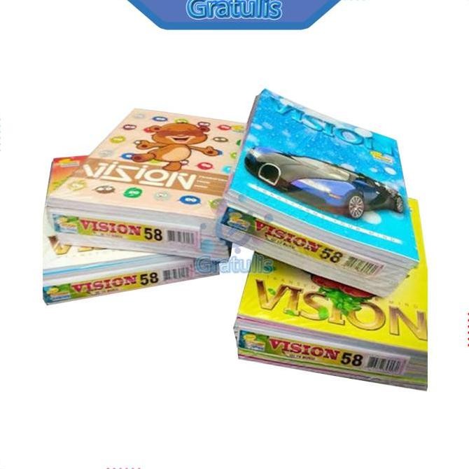 

Diskon!! Buku Tulis 1 Pack Vision [Isi 58 Lembar/10 Buku] / Buku Sekolah 1 Pak Setara Sidu / Alat Tulis Sekolah Lengkap / Perlengkapan Sekolah Untuk Anak Laki Laki Dan Perempuan