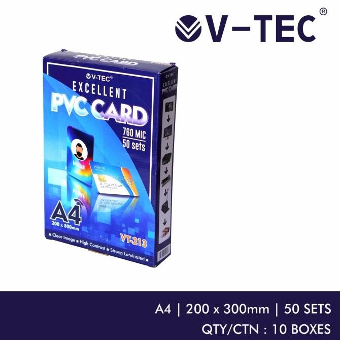 

TERMURAH - V-Tec Kertas PVC Card Warna Putih VT-213 A4