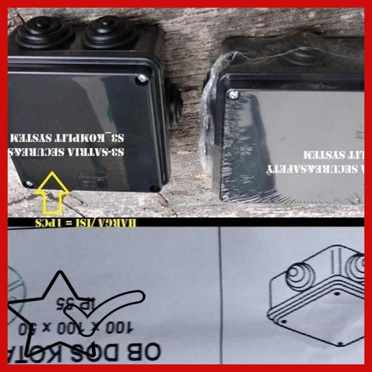 [SSC] Hitam MG BOX Outdoor junction IP55 100x100x50 duradus durabox kotak