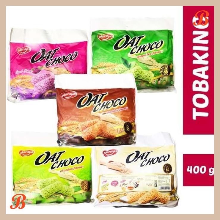 

| RMP | NARAYA OAT CHOCO VANILLA PANDAN GREEN TEA SWEET POTATO 400GR HALAL