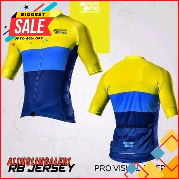 JERSEY XC ROAD BIKE PVR 15 KUNING ~ JERSEY ROADBIKE SPORT BERKUALITAS