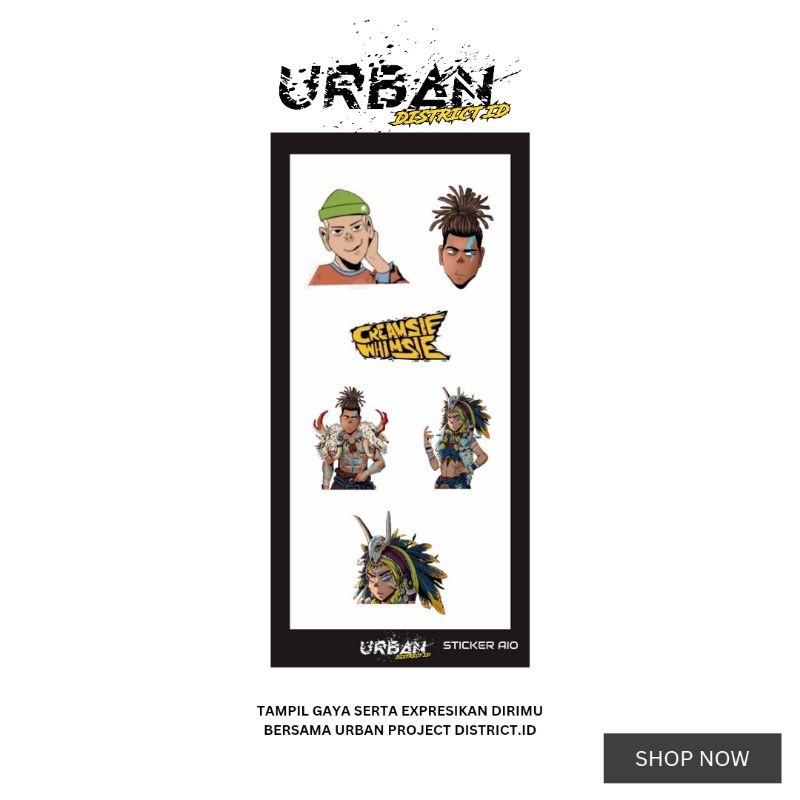 

*PromoTerjangkau* Urbstyle Stiker Aio Pack Brand Series 1 By Urban District Id Spaiob1 7 Garskin Wrap Stiker Premium / X Casing Case COD