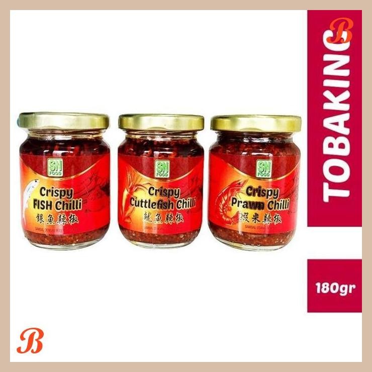 

| RMP | CHILI CRISPY FISH CHILI PRAWN CHILI CUTTLEFISH 180GR SAMBAL