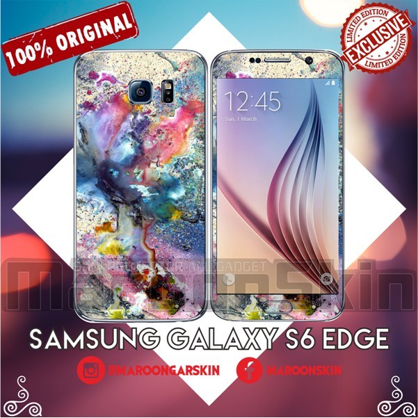 

*PromoTerjangkau* Samsung S6 Edge Cosmic Garskin Wrap Stiker Premium / X Casing Case COD
