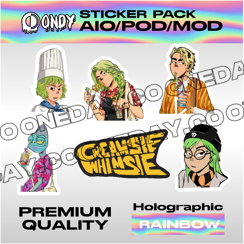 

*PromoTerjangkau* Pack Hologram All In One A I O Krimsiwimsi Series By Ondyco Creamsie 2 Garskin Wrap Stiker Premium / X Casing Case COD