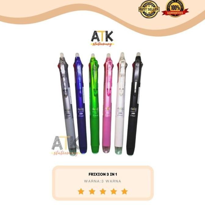 

Murah!! Pulpen Pilot Frixion 3 In 1 Clicker ( Pulpen 3 Warna) Atk