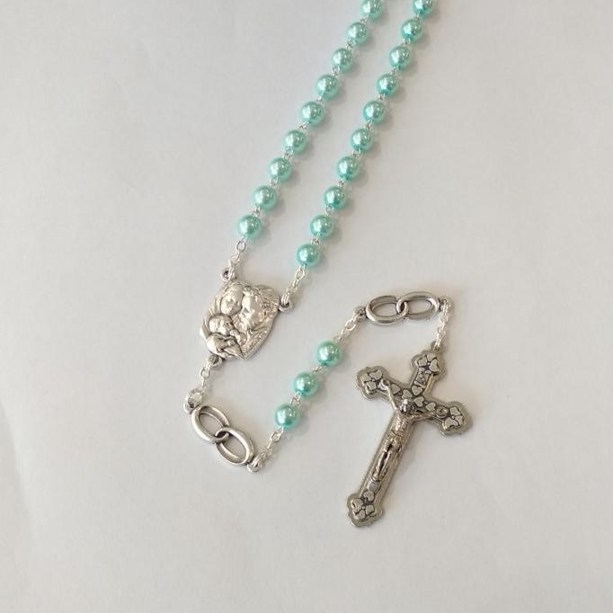 *#*#*#] Rosario Wedding Mutiara Artificial - 1 Loop - 3 Ring Rohani Katolik