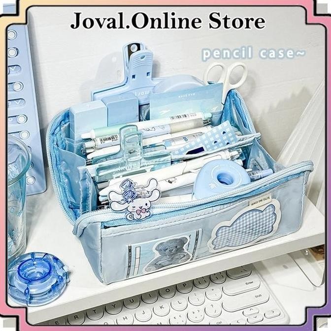 

Murah!! Tempat Pensil Korea Multi Sekat Ukuran Jumbo Alat Tulis