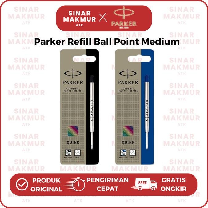 

Murah!! Refill Ball Point/Sign Pen Hitam/Biru M/Medium Blister Parker (Pcs)