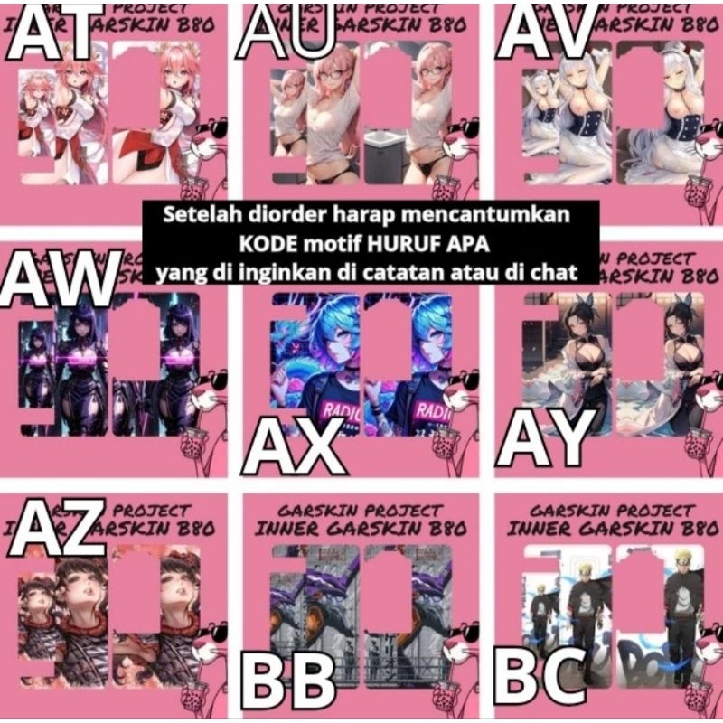 

*PromoTerjangkau* Aicostore Stiker B80 Bodi 6 Garskin Wrap Stiker Premium / X Casing Case COD