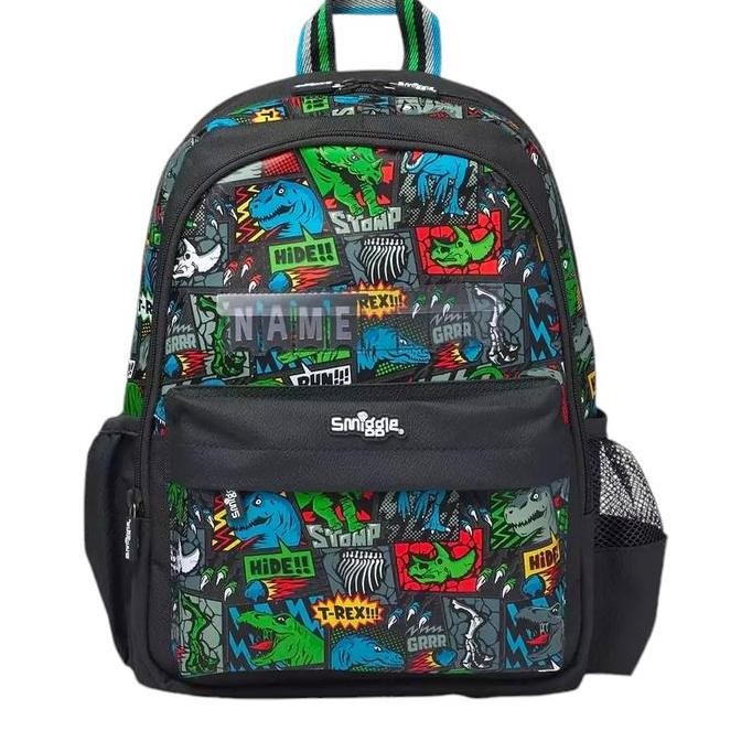 Promo Smiggle Junior Tk Dinosaurus Costum Name Ada 8 Huruf Tas Anak