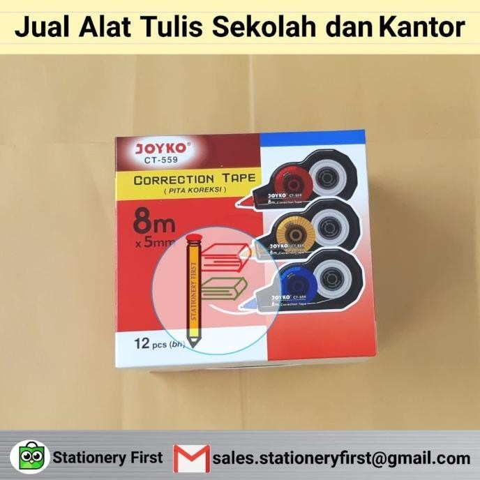 

Diskon!! Correction Tape Joyko 8M Ct-559