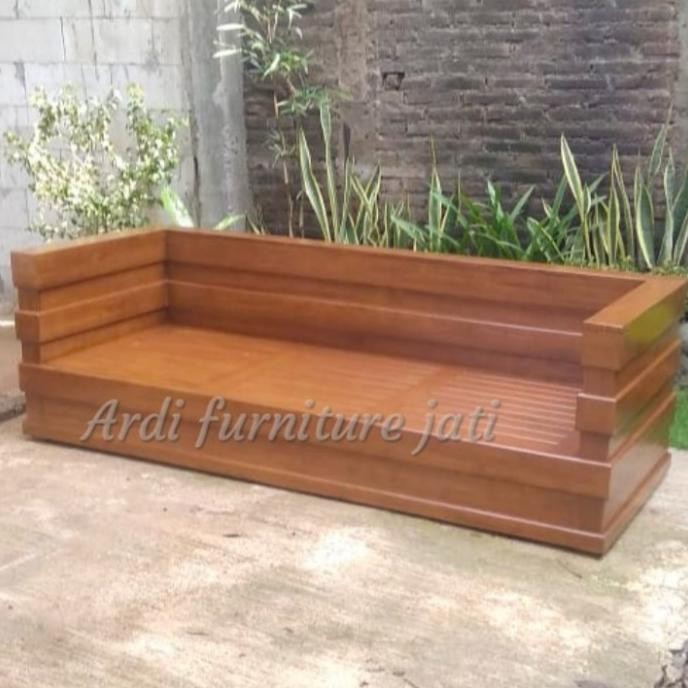 PREMIUM BALE BALE MINIMALIS - KURSI SANTAI - KURSI PANJANG KAYU JATI