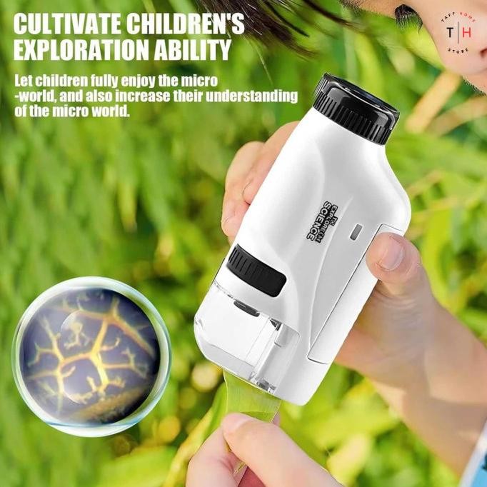 

Murah!! Mikroskop Mini Edukasi Anak Pocket Lab 60X-120X Magnification