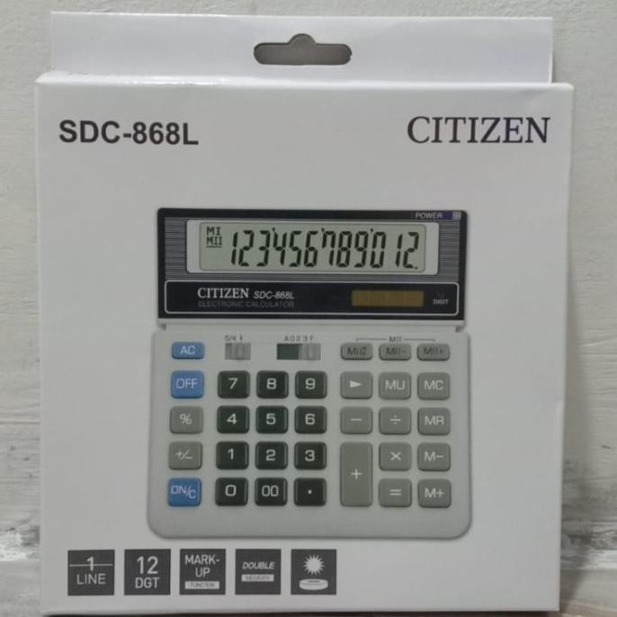 

TERLARIS - kalkulator citizen SDC 868L original calkulator