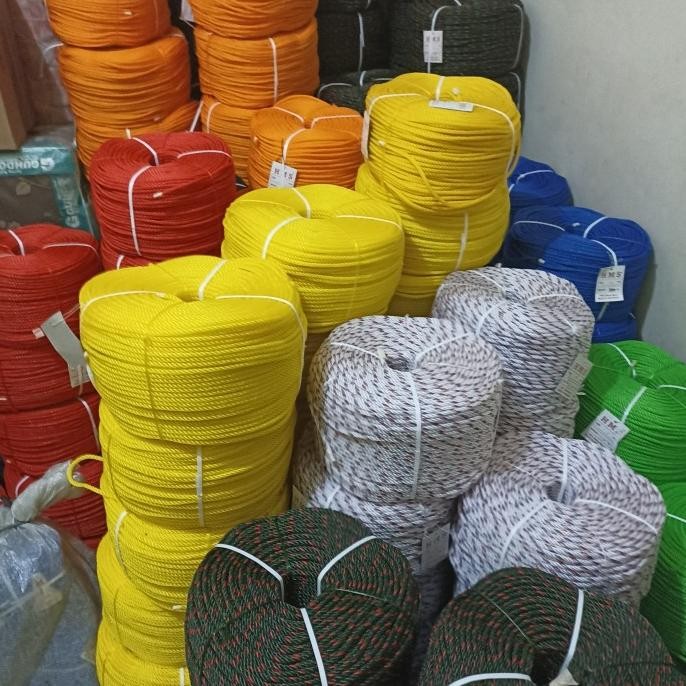 

TERMURAH - Tali tambang plastik 5 MM ( per roll)