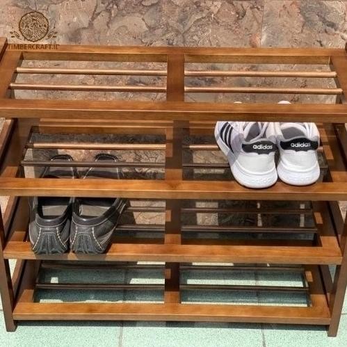 TERMURAH - Rak Sepatu Kayu | Wooden Shoe Rack