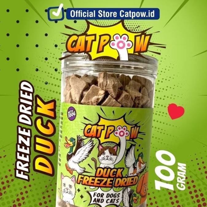 

CATPOW Freeze Dried Duck - Snack Daging Bebek Untuk Kucing Anjing vs99