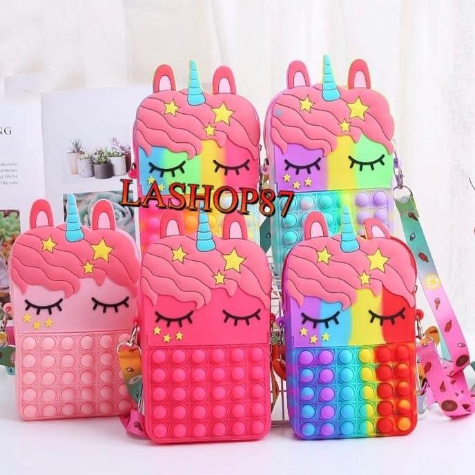 Promo Tas Pop It Unicorn Jumbo Fashion