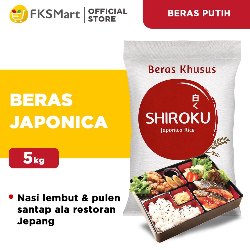 Shiroku Beras Japonica 5 Kg