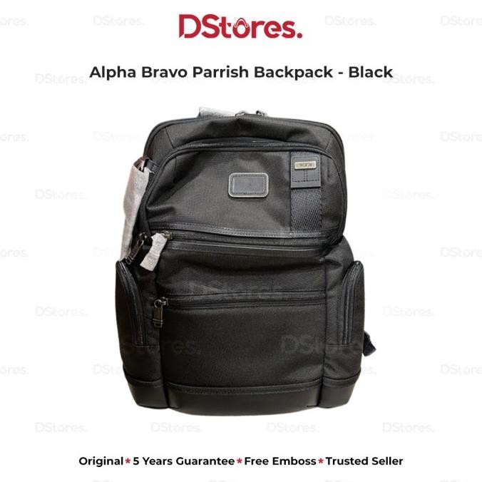 Murah Tumi Tas Ransel Alpha Bravo Parrish Backpack - Black