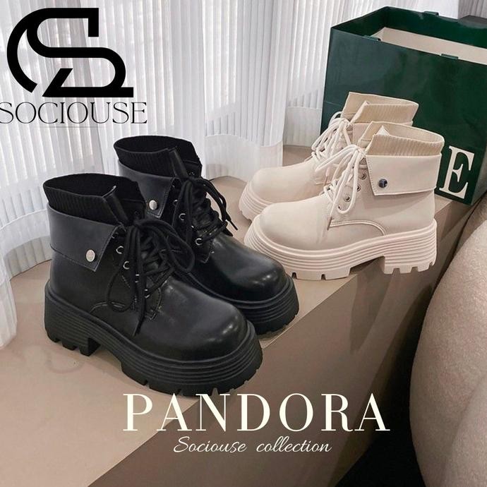 SEPATU BOOTS WANITA KOREAN STYLE | WOMEN ANKLE PLATFORM BOOTS SEPATU BOOTS SHOES WANITA ELEGAN TERLA