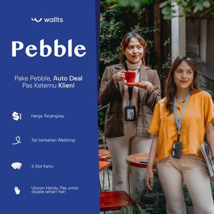 Grosir Gantungan Id Card Kantor Kasual Anti Air - Wallts Pebble