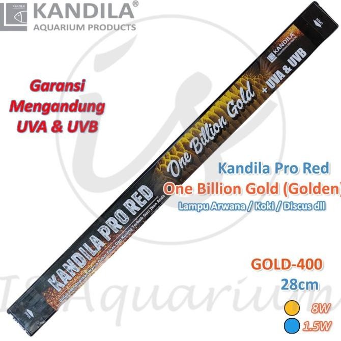 Grosir Kandila Pro Red One Billion Gold 400 28Cm Lampu Celup Ikan Arowana