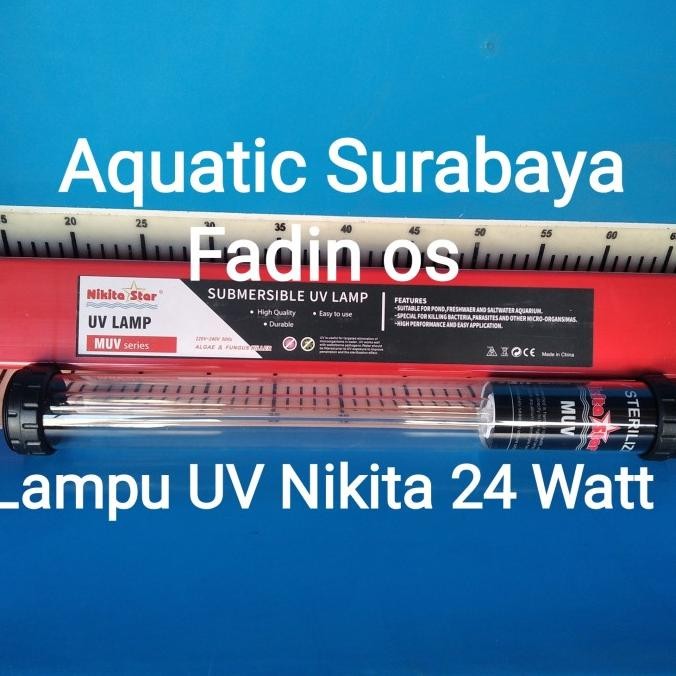 Promo Lampu Uv Celup Kolam Aquarium Nikita Uv 24/36 Watt Uv Kolam Koi