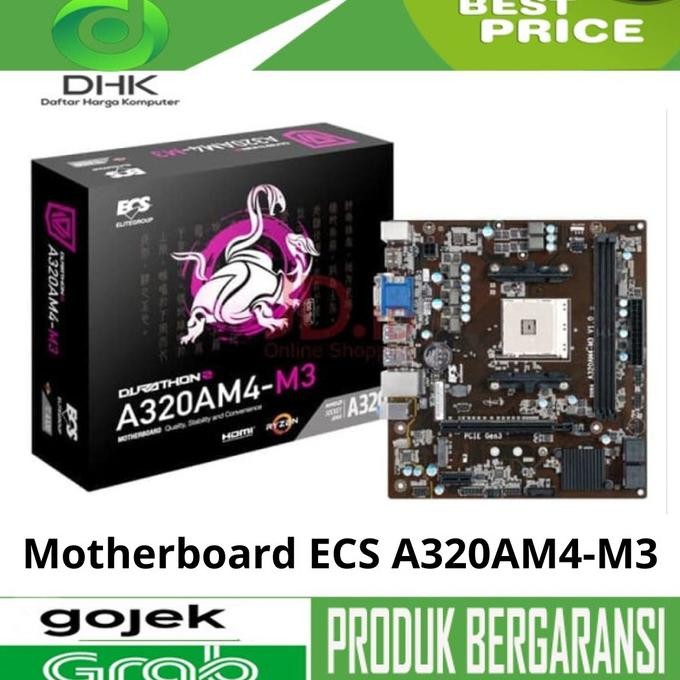 Motherboard ECS A320AM4-M3 - A320 AM4