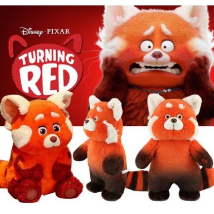 {{{{}}] Boneka Turning Red Panda Plush Doll Kawaii Cute Anime Stuffed Gift