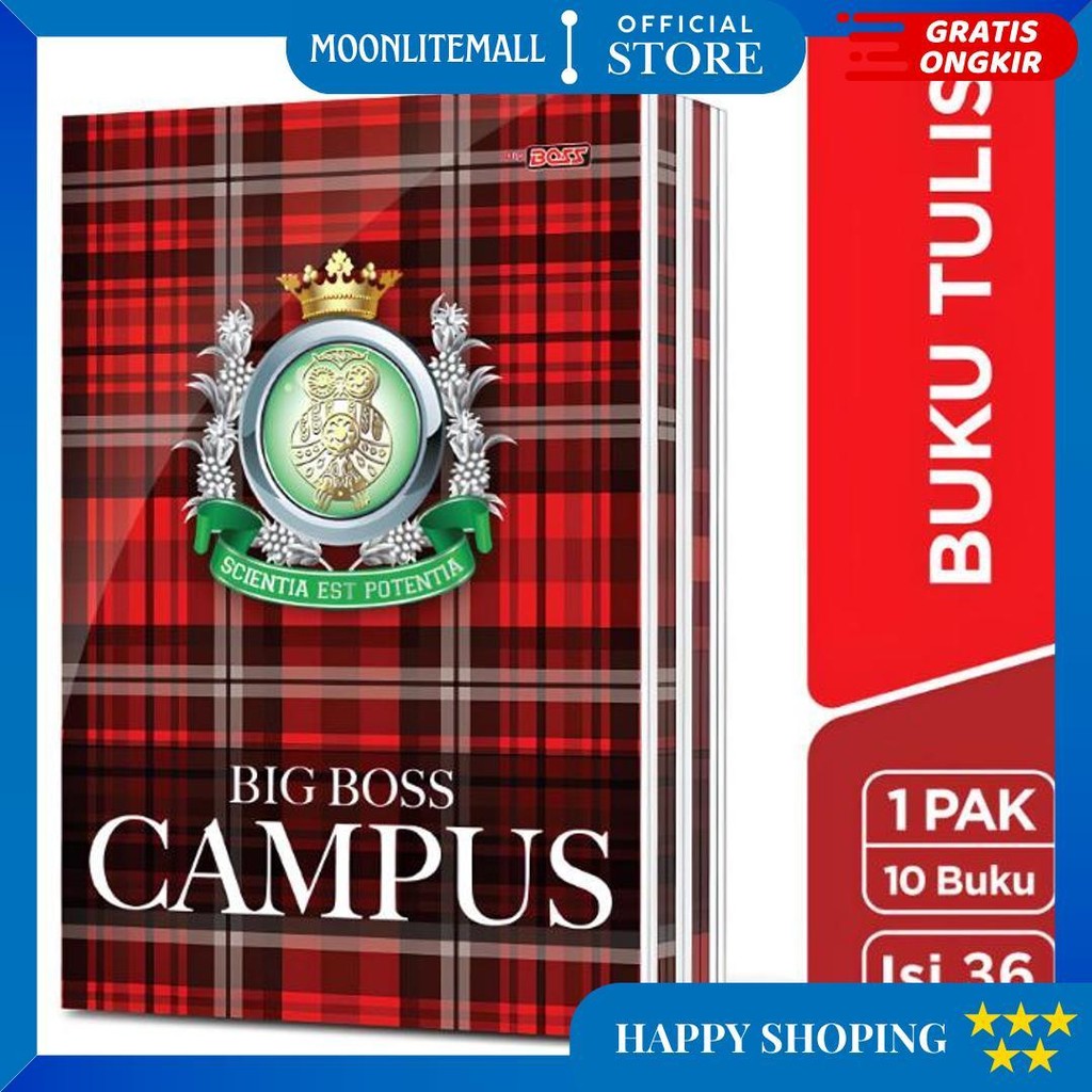 

(10Pc) Buku Tulis Campus 36 Lembar / Buku Kampus Boxy Panjang Ukuran Big Boss D Termurah