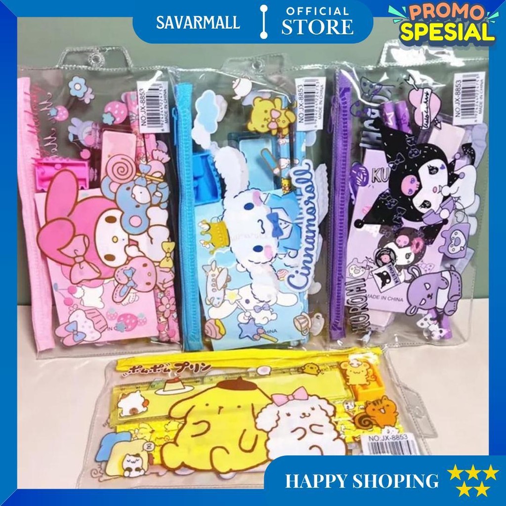 

Home025 7In1 Pensil Set /Tempat Pensil Karakter Lucu/ Paket Alat Tulis Motif Kuromi/Study Set Penghapus/Set Pensil Anak Perempuan D Terlaris