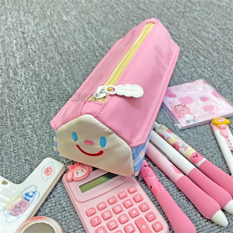 

Tempat Pensil Sederhana Lucu, Kapasitas Besar, Kotak Alat Tulis Bagus, Tas Buggy