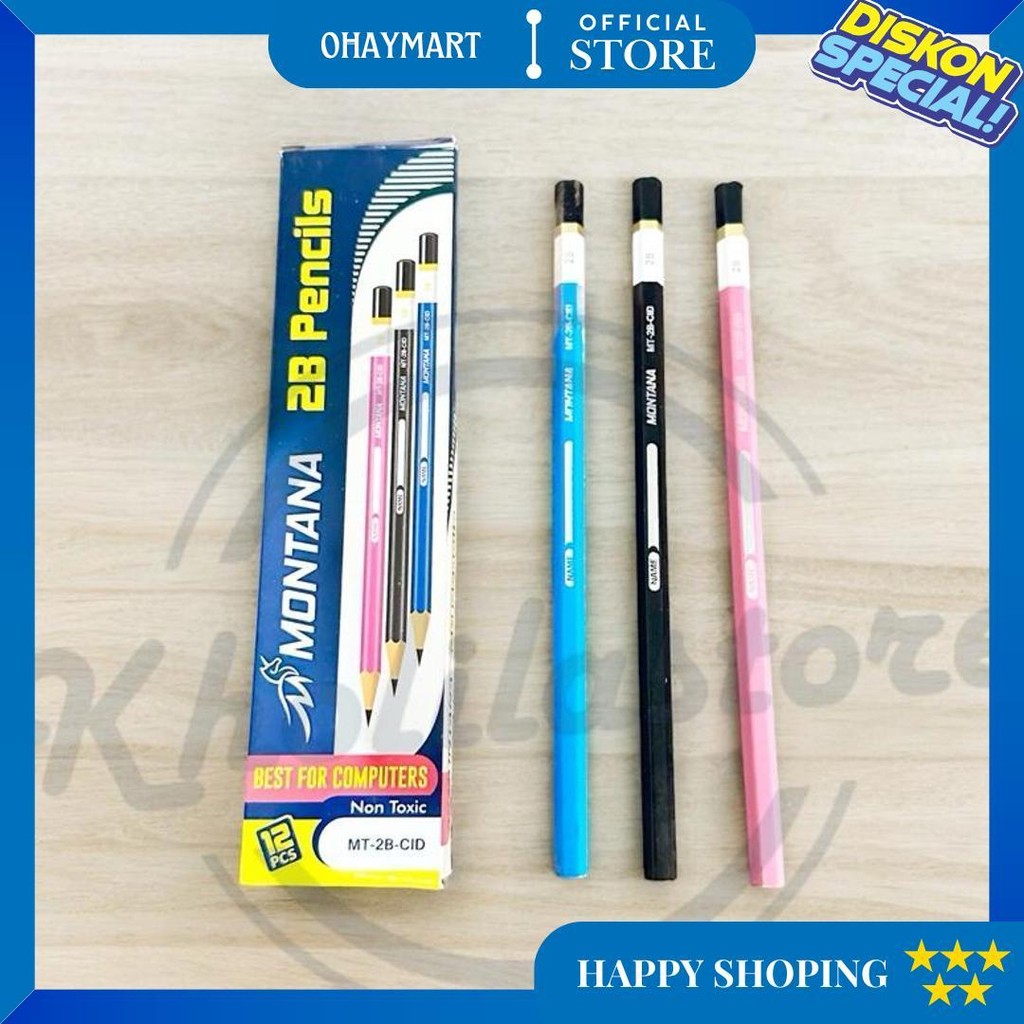 

Pensil 2B Montana Warna Tricolour Isi 12 Pcs D Promo 4.4