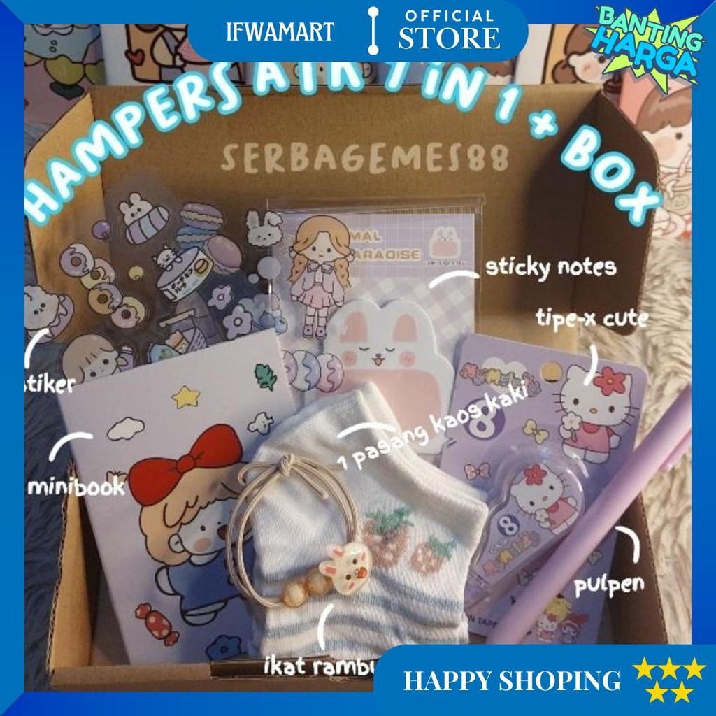 

Serbagemes88 - Set Alat Tulis 7 In 1 Lengkap / Gift Hadiah Hampers Kado Sekolah Sanrio / Gift Box Cute Ulang Tahun Cewek Cowok / Alat Tulis Set Kado Ultah Murah / Stationery Set Wisuda Perpisahan / Paket Ultah Lucu Aesthetic / Kado Unik Anak Anak Murah D