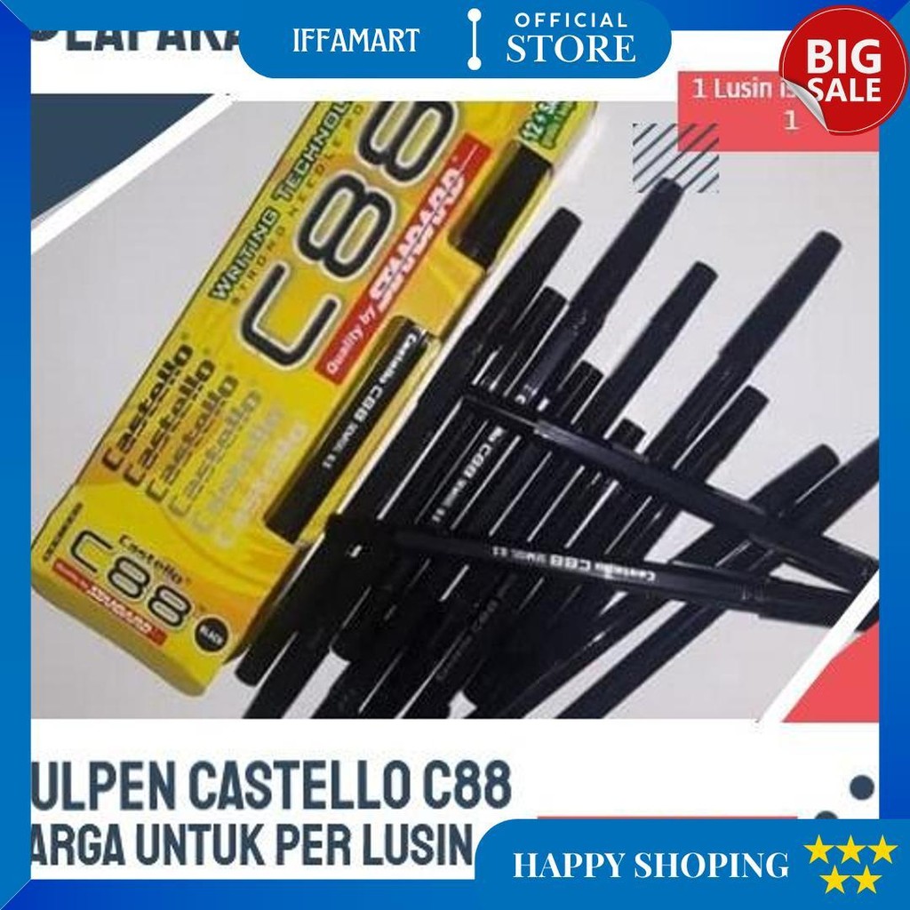 

Termurah Pulpen Standard Murah C 88 / Pen Standart Castello C88 (Isi 13) ++ D Cod