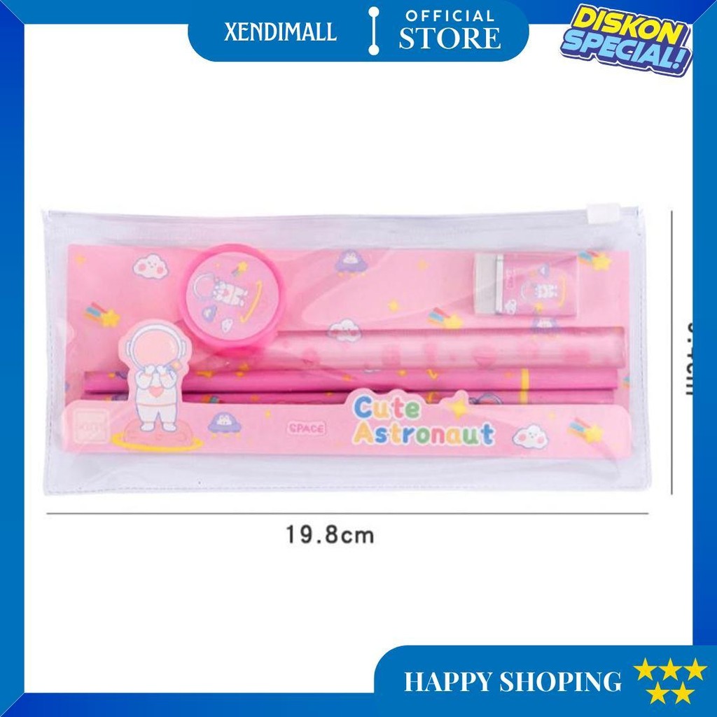 

G014 | Alat Tulis Lengkap Edisi Astronot | Gift Set | 6 In 1 D Promo 4.4