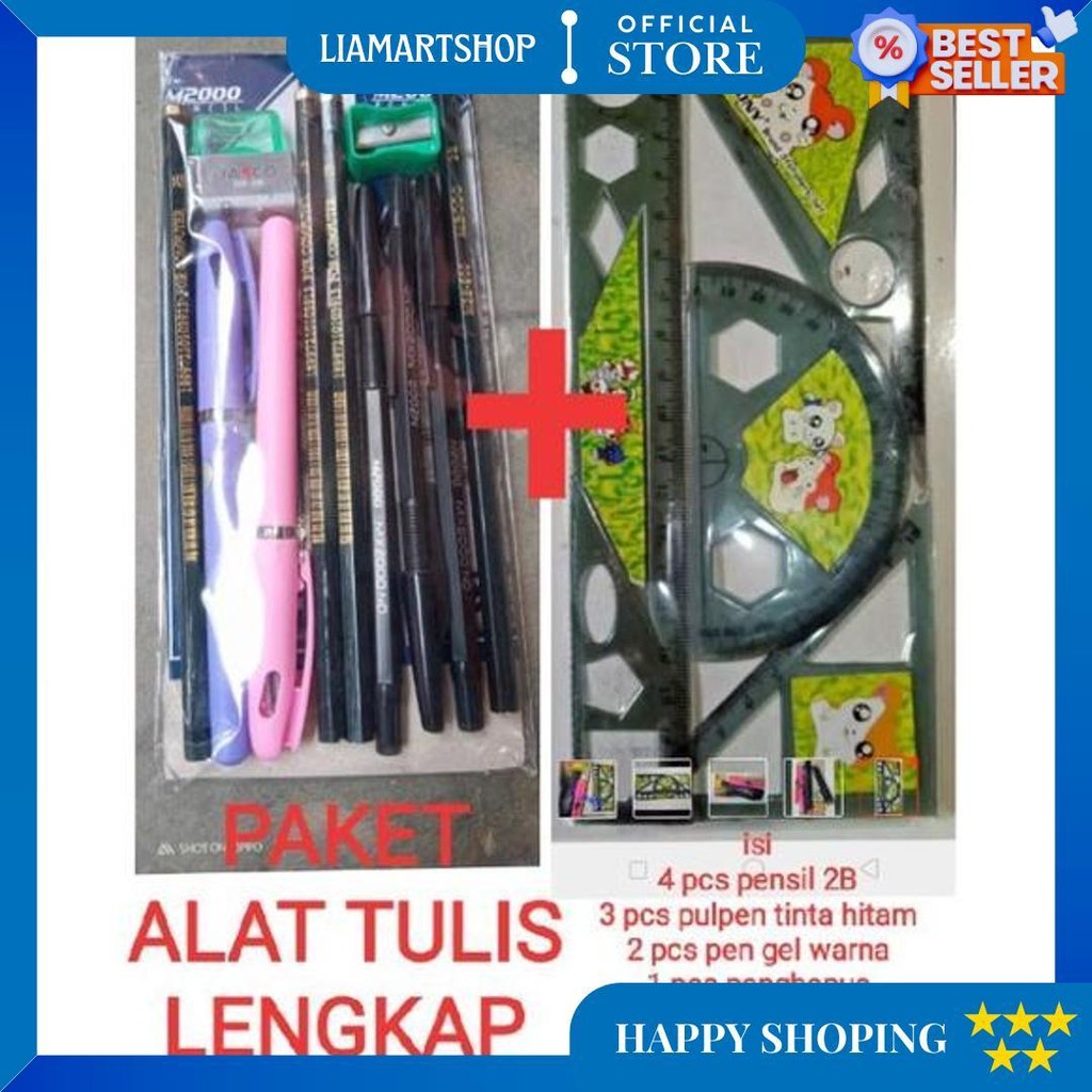 

Paket Alat Tulis Lengkap Murah Isi 15 Macam Alat Tulis D Cod