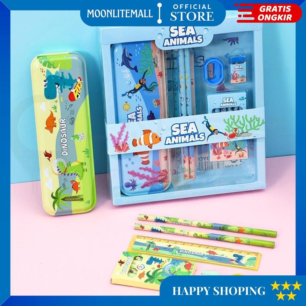 

Lakoe Kotak Pensil Anak Set Stationery/Alat Tulis Kotak Pensil Karakter/Alat Tulis Set Lengkap D Promo 4.4