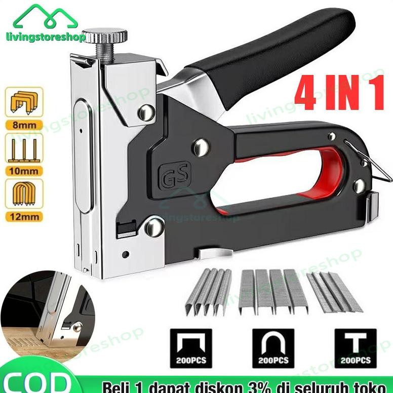 

TERMURAH Gratis 600 Paku 4 In 1 Pistol Kuku Pistol Stapler Konstruksi Konstruksi Furnitur Diy Pelapis Pelapis Pistol Stapler Multifungsi Pistol Stapler Dekorasi Rumah Alat Pertukangan By05