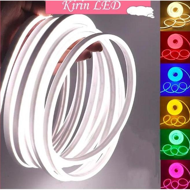 Lampu Neon Flex 220v 1-5M free soket Led Selang Fleksibel 220v Warna Neon Box Outdoor wateproof